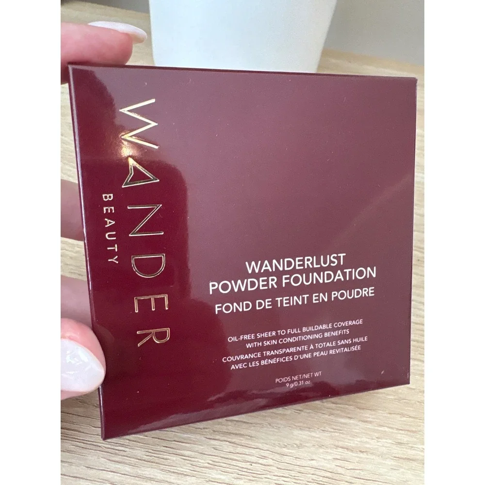 NIB Wander Beauty Wanderlust Powder Foundation Deep 9g Natural Matte Oil-Free